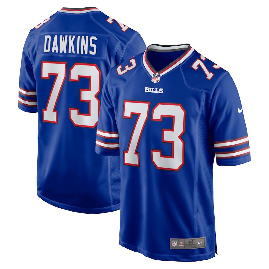 Men Buffalo Bills 73 Dion Dawkins Nike Royal Game NFL Jersey